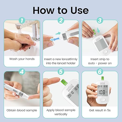 VivaGuard Talking Blood Glucose Monitor Kit,1 Glucose Meter 1 Lancing Device 100 Glucometer Strips & 100 Lancets,Blood Sugar Diabetes Testing Kit for Home use with Carrying Case Batteries,No Coding