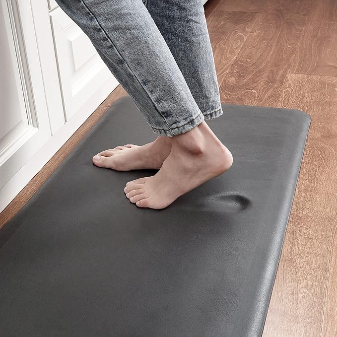 Color&Geometry Anti Fatigue Floor Comfort Mat 3/4 Inch Thick 17"×24" Perfect for Standing Desks, Kitchen Sink, Stove, Dishwasher, Countertop, Office or Garage, Dark Grey