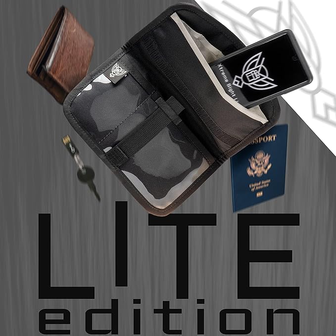 Xtreme Sight Line ~ AQUA RT Large Water-Proof Faraday Backpack/Small LITE Faraday Bag Combo ~ Tracking/Hacking Defense ~ Silver