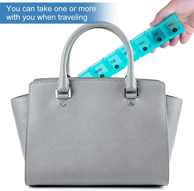 DANYING XL Monthly Pill Organizer 1 Time a Day with Dust-Proof Case, Extra Large 4 Weeks Pill Box Once a Day, 28 Days Pill Container 1 Per Day, Weekly Vitamin Case, Daily Medicine Organizer