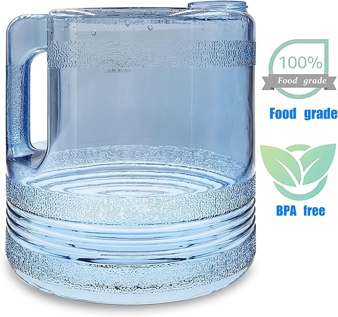 xcivi 1 Gallon/ 4L Distiller Water Container, Replacement Collection Bottle, Portable Plastic Gallon Pot Canteen, Compatible with Megahome and Other Countertop Water Distillers