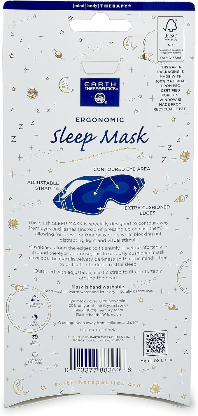 Earth Therapeutics Ergonomic Sleep Mask