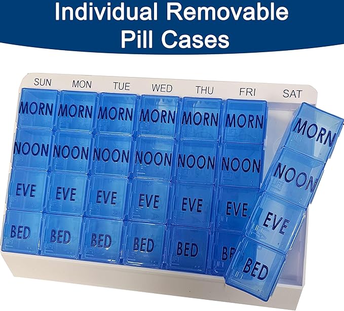 Apex 7 Day 4-Times-Per-Day Medi Tray Pill Organizer (Large)
