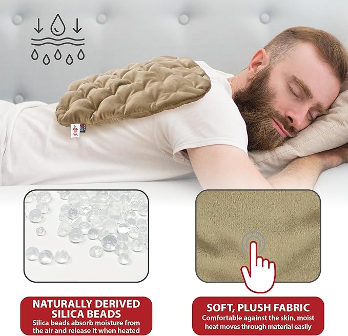 Core Products MicroBeads Moist Heat Therapy Microwave Pack 11" X 14" | Reusable Moist Heat Pad for Back, Shoulders, or Legs