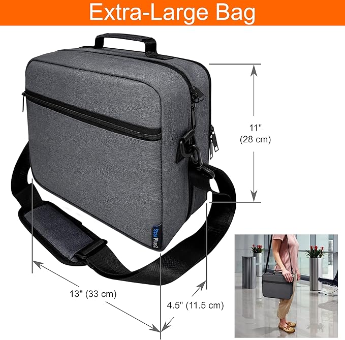 Extra-Large Customizable Modular Pill Bottle Organizer, Medicine Bag, Carrier for Medications, Vitamins, and Medical Supplies - Travel Medicine Organizer, Med Bag - Dark Gray (Optional Lock)