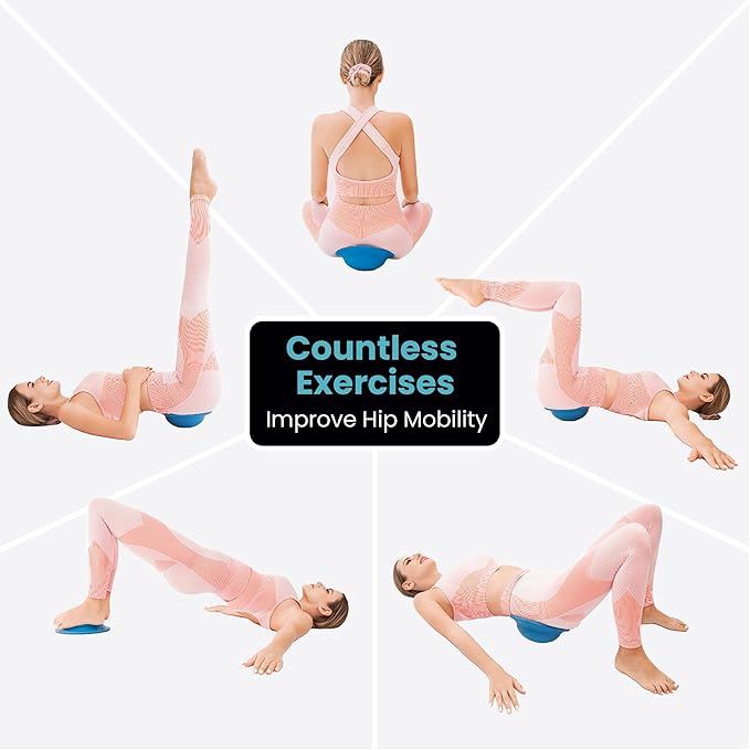 Lumia Wellness Sac Bowl - Lower Back and Hip Pain Relief, Clock Exercises, Pelvic Floor Exercises, Core Trainer Equipment for Strength & Stability, Non-Slip & Non-Marking Rubber