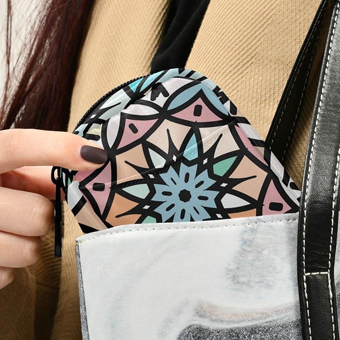 Pill Organizer Box Case Container Weekly Travel Daily 7 Day Pill Dispenser Sorter Vitamin Holder Medication Medicine Organizer Pill Case for Purse Small Compact Portable Cute Boho