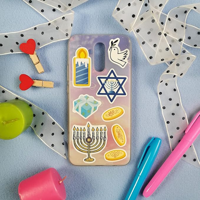 BulbaCraft Chanukah Stickers - Hanukkah Stickers, Hanukkah Gifts, Gifts for Women & Men