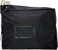 Large Medicine Bag Includes Pill Box and Removable Clear Bags, Prescription Bottle Organizer, Travel Carry Case, Combination Lock,12" x 10" x 2" (Black)