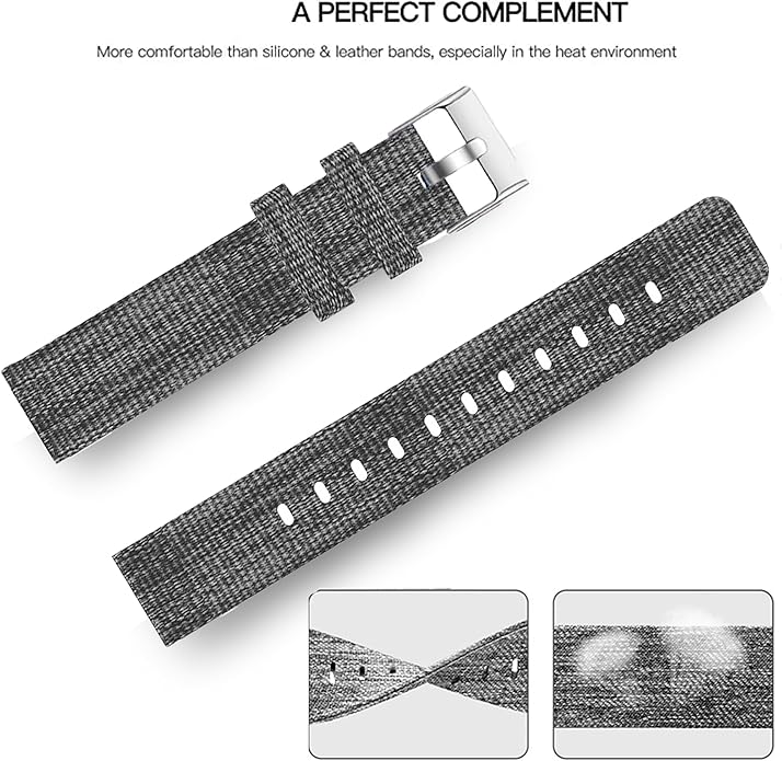 Lamshaw Compatible with Shock Clock Max Band, Breathable Nylon Woven Fabric Replacement Accessory Strap Compatible for Pavlok Shock Clock 3, Max