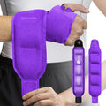 Wrist Ice Pack Wrap for Carpal Tunnel Relief, 2 Gel Ice Packs for Injuries Reusable for Wrist Hand Pain, Hot Cold Compress Brace for Achilles Tendonitis, Tenosynovitis, Purple