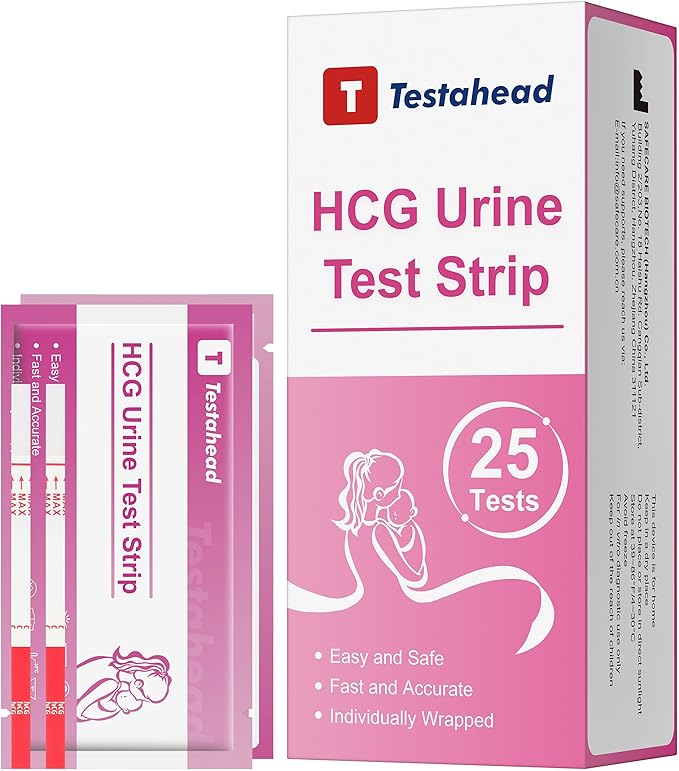 Pregnancy Test Strips, 25 Count, High Sensitivity Home Tests for Early Detection