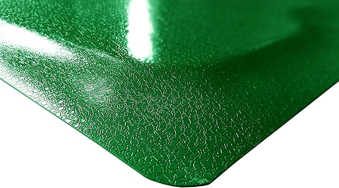 Rhino Mats, Rhino Hide Salon Mat, Non-Slip Standing Cushioned Comfort Anti-Fatigue Mat for Salon, Barbershop, or Spa (Green, Rectangle 3' x 3.5' x 1/2")