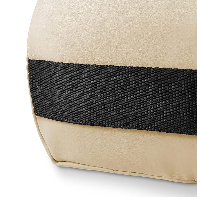 Saloniture 3/4 Round Massage Table Bolster Under-Knee Pillow Pad - 26 x 6 x 4-1/2 Inch - Cream