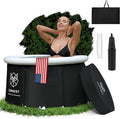 Upgraded 80 Gal Ice Bath Tub For Athletes - American Engineered Cold Plunge Tub Outdoor, 6-layer Insulated Inflatable Ice Tubs for Cold Plunge & Portable Bathtub For Adults - includes eBook