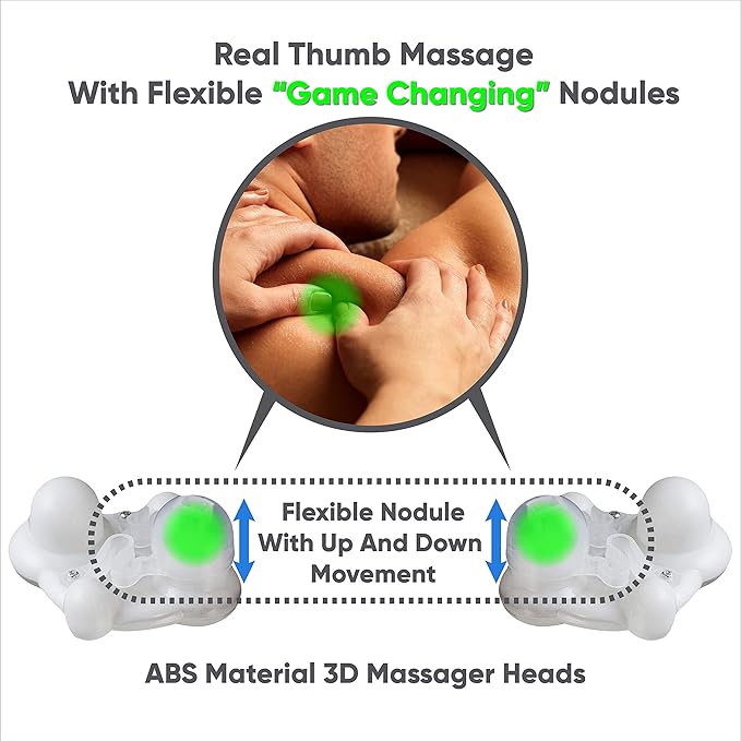 Millenti Shiatsu Back Neck Massager with Heat & Magnetic Healing Copper Bracelets - Pain Relief Deep Tissue 3D Kneading Shoulder Massagers - Up to 5.8” Tall, Black Copper, CHBNSM
