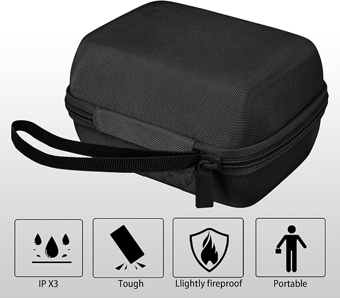 co2CREA Hard Case Replacement for OMRON Evolv Bluetooth Wireless Upper Arm Blood Pressure Monitor BP7000 HEM-7600T-BK (Black Case)