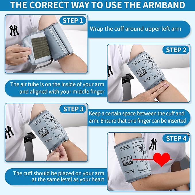 9"-21" Extra Large Blood Pressure Cuff (22-52cm) Compatible with Other Brands Wide-Range Extra Large Replacement Cuff (BP Cuff Included Only)