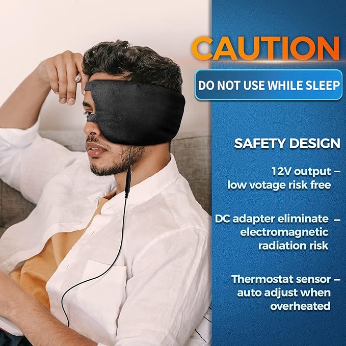sticro Moist Heat Stye Eye Compress Heating Pad for Single Stye Eye Treatment, Electric Heated Eye Mask for Dry Eyes Relief, Blepharitis-Treatment and Other Eye Irritation