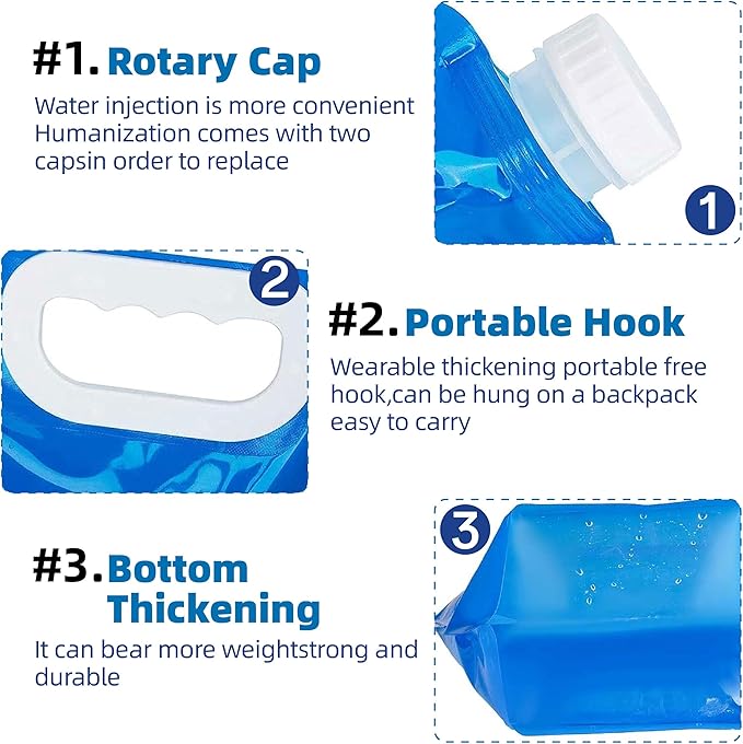10L Ice Bath Bags Reusable, Cold Plunge Accessories, Portable Bathtub Freezer Bag for Fast Freezing, Large Capacity Leak-Proof Ice Bath at Home, Sport, Camping (4-Pack)