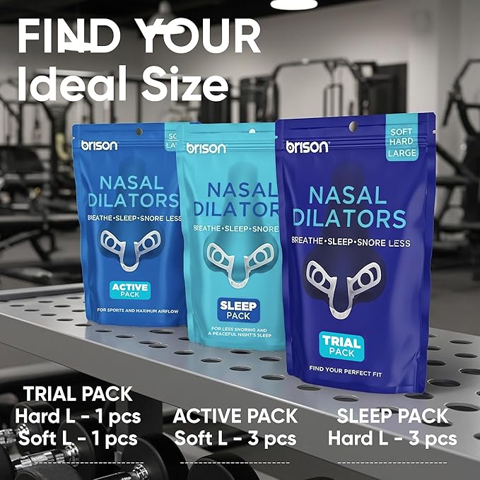 Brison Nasal Dilators for Breathing and Sleeping 3 Pack Anti Snoring Nose Vents Better Sleep Easier Breath Stuffy Nose Relief Airflow Expander Nostril Opener Hard