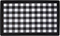 Anti-Fatigue Floor Comfort Mat - 18 x 30 Inch (Buffalo Check Black) - Waterproof Non-Slip Rug - Easy to Clean Cushioned Mat for Kitchen, Bathroom, Standing Desk & Office - Achim Home Decor