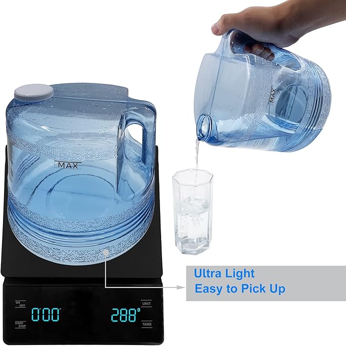 xcivi 1 Gallon/ 4L Distiller Water Container, Replacement Collection Bottle, Portable Plastic Gallon Pot Canteen, Compatible with Megahome and Other Countertop Water Distillers