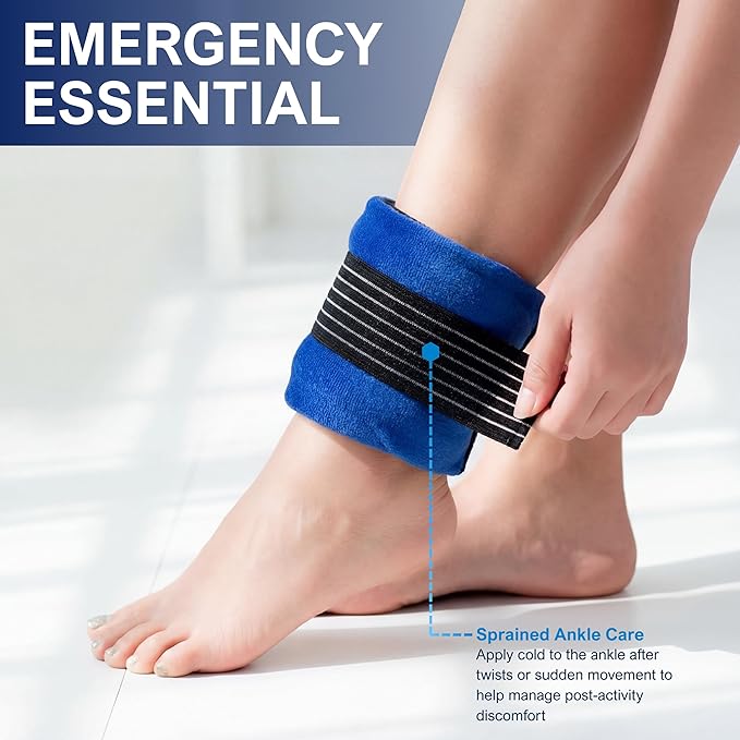 MED PRIDE Reusable Hot Gel Pack and Cold Therapy Belt with Sleeve [2 Pack], Microwavable Hot Gel Bag for Pain Relief, Injuries, Headaches, Knee Pain