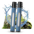 Water Filtration System with Transparent Window,Water Filter strow Survival for Outdoor & Camping Supplies | Ultralight,Portable,and Durable Emergency Water Purifier(2pc)