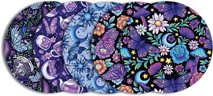 Glucomart Adhesive Patches for Freestyle Libre 3, Lingo, Instinct, Dexcom G7 & Stelo (5 Count) – Strong CGM Patches, Waterproof & Sweatproof, 15-Day+ Hypoallergenic Overpatch (Midnight Bloom)