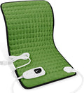 Deepsoon Heating Pad,Electric Heating Pads for Back,Neck,Abdomen,Moist Heating Pad for Shoulder,Knee,Arms,Legs,Dry/Moist Heat & Auto Shut Off,Christmas Gifts for Men and Women,Green Black,24x12 Inch