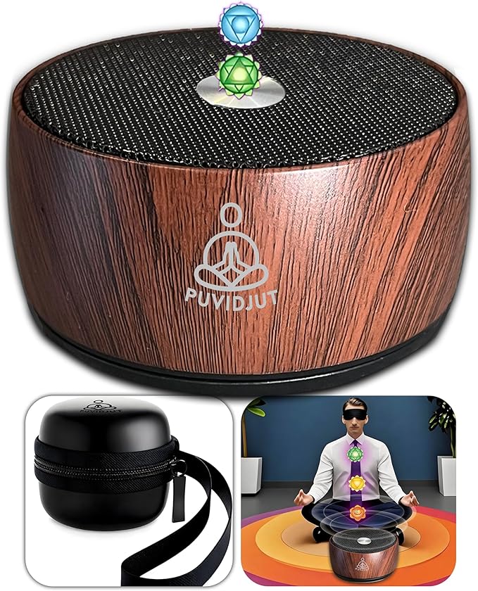 Sound Frequency Machine,Meditation Generator Instrument,Tone Device Tools - Solfeggio Frequencies Bath for Yoga, Mindfulness, Vibration System of Chakra Balancing, 5 Tones, 3 Timers