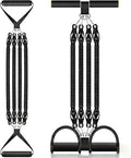 Multifunction Tension Rope, 2 Tubes Stretch Yoga Pedal Tension Strap, Adjustable Resistance, Tension Rope Fitness Equipment