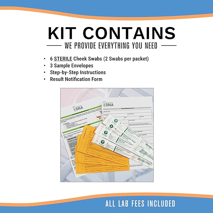 My Forever DNA® Home Paternity Test Kit | 24 Genetic DNA Markers Tested | Accurate, Private Results from Certified U.S. Laboratory | All Lab Fees & Return Shipping Included