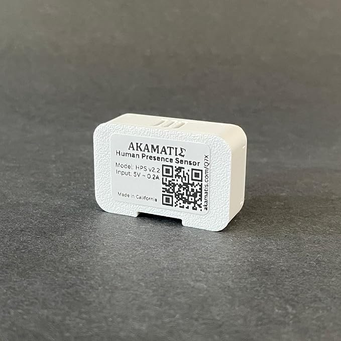 AKAMATIS Human Presence Sensor v2.2 for Home Assistant, 2.4 GHz WiFi (Seeed C3 with External Antenna + LD2410B)