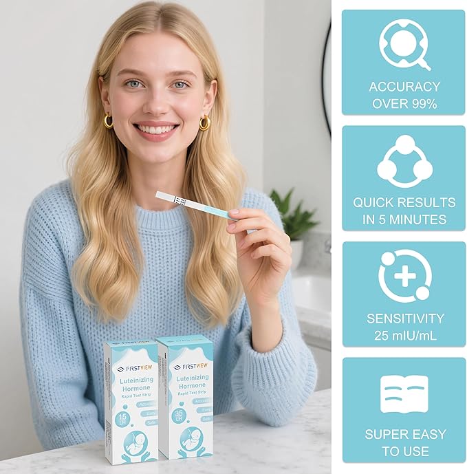 Ovulation Test Strips - 35 Strips, Results Within 5 Minutes, Clear Display, Easy to use.