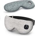 Heated Eye Mask for Dry Eyes, Cordless Warm Eye Compress with 4 Heat & time Levels, Eye Heating pad for Blepharitis, Styes, Travel, Improved Sleep, Gift (White)