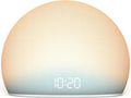 HOUSBAY Sunrise Alarm Clock, White Noise Sound Machine for Bedroom | Natural Wake-Up Light with Gentle Alarm Sounds, 20 Soothing Sleep Aids, Dimmable Display, Screen-Free Design - Blue