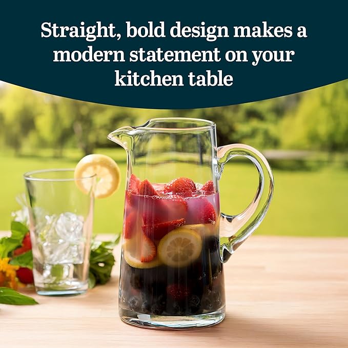 Libbey Cantina Glass Pitcher in Gift Box, 79.3 oz, Clear