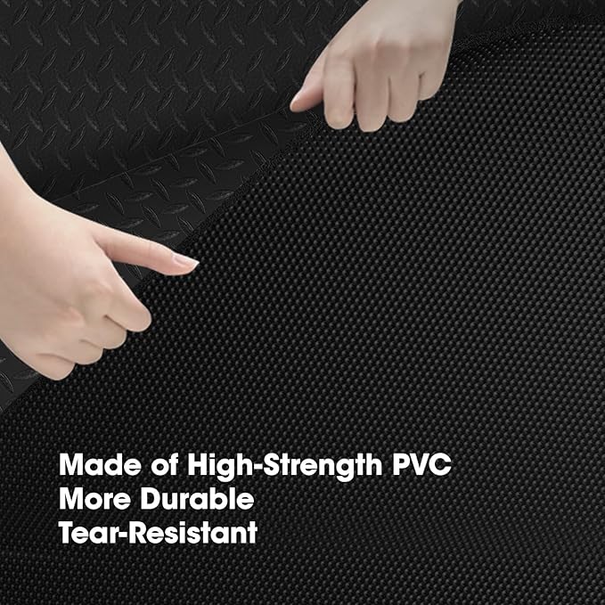 Treadmill Walking Pad Mat for Carpet and Hardwood Floors, 68"x24", 1/5" Thick Exercise Equipment Mat for Under Treadmill/Walking Pad/Bike, Textured Grip, Noise Shock Absorption