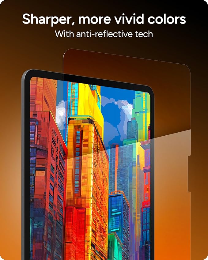 ZAGG XTR4 Screen Protector for iPad Pro 11" (M5)/ Pro 11" (M4) - 11X Stronger Tempered Glass, Blue Light Filter, Anti-Reflective, Ultra Smooth, Easy Install, Recycled Materials