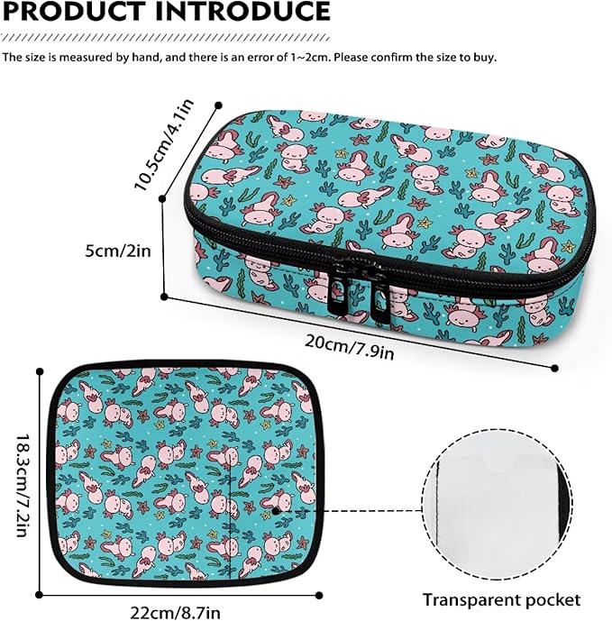 Axolotl Insulin Cooler Travel Case for Insulin Pen Diabetic Medical Cooler Bag Portable Medication Cooler Bag for Insulin Pens and Blood Glucose Monitor Supplie