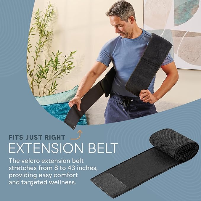 Lifepro Red Light Therapy Belt – Allevared Infrared Red Light Therapy for Body, Back Pain and Shoulder - 660nm & 850nm Near Infrared Heating Pad – Adjustable & Portable for Wellness & Relaxation