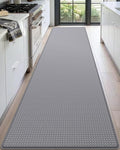 DEXI Kitchen Floor Mats Cushioned Anti Fatigue, 23x86, Large Long Standing Runner Rug Waterproof, Comfort Memory Foam Padded for Front Sink Laundry, Grey