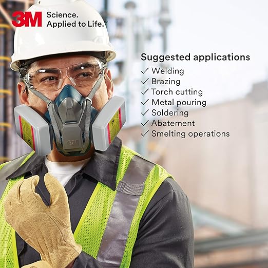 3M P100 Respirator Cartridge/Filter 7093CB, 72 Pairs, Hydrogen Fluoride, Nuisance Level Organic Vapor and Acid Gas Relief
