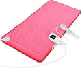 Deepsoon Heating Pad,Electric Heating Pads for Back,Neck,Abdomen,Moist Heating Pad for Shoulder,Knee,Arms,Legs,Dry/Moist Heat & Auto Shut Off,Christmas Gifts for Men and Women,Fuchsia,33x17 Inch
