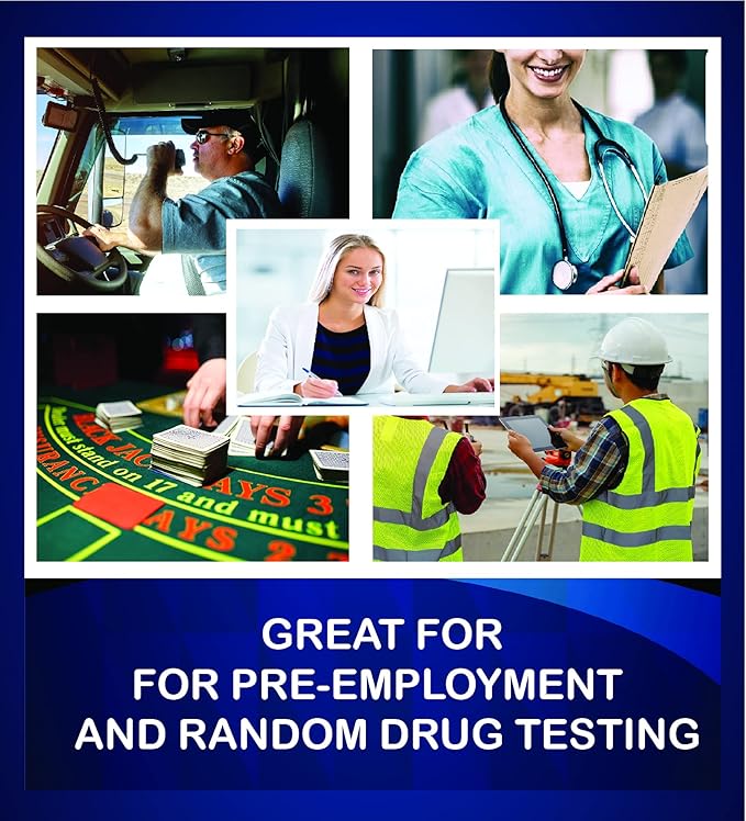 10 Pack - DrugExam Highly Sensitive Marijuana THC 20 ng/mL Single Panel Drug Test Kit - Marijuana Drug Test with 20 ng/mL Cutoff Level for Detecting Any Form of THC in Urine up to 45 Days (10)