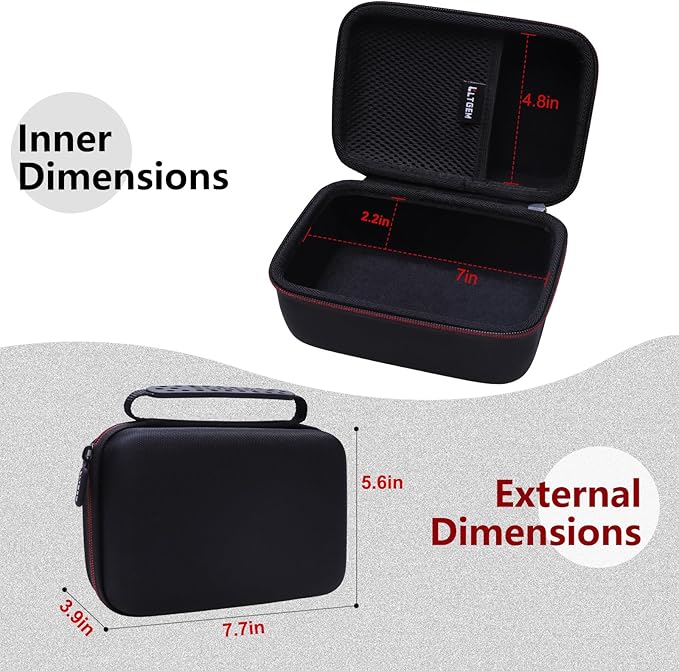 LTGEM Case Compatible with iHealth Track Smart Upper Arm Blood Pressure Monitor, Black