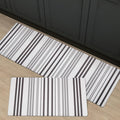 FRESHMINT Farmhouse Stripe Anti-Fatigue Kitchen Mat Set of 2, Cushioned Foam Kitchen Mats for Floor, Waterproof Non Slip Comfort Mat, Modern Kitchen Rug for Kitchen Decor, Sink, Laundry, Office