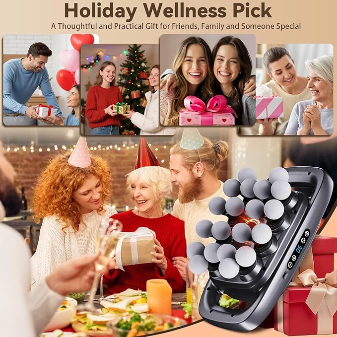 20-Head Massage Gun,2026 Upgrade Deep Tissue Percussion Massager with 3 Modes 30 Intensities, Quiet Muscle Tension Release Electric Massage Tools for Back, Shoulders, Legs